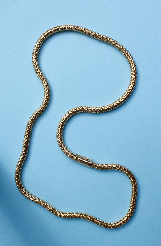 FABULOUS 18CT GOLD HEAVY SNAKE LINK CHAIN