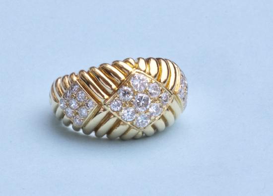 SUPERB FRENCH DIAMOND COCKTAIL RING
