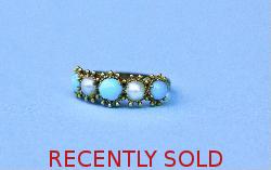 Victorian Turquoise And Pearl Ring