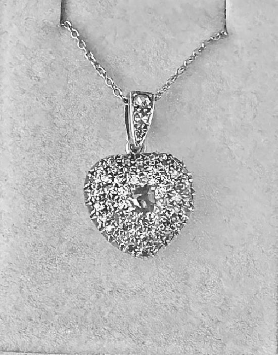 ANTIQUE DIAMOND HEART PENDANT