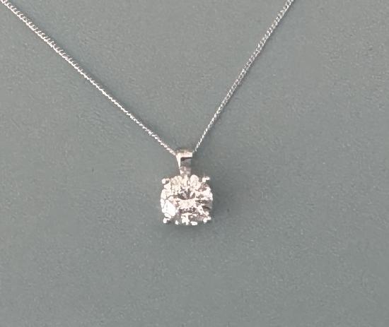 BEST QUALITY 1CT SOLITAIRE DIAMOND PENDANT