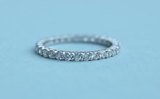 BEST QUALITY FULL DIAMOND ETERNITY RING