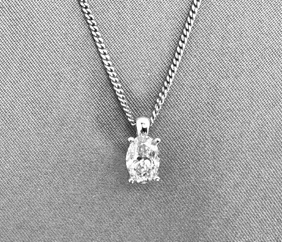 DIAMOND RADIANT SOLITAIRE PENDANT