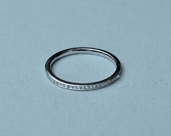PLATINUM AND DIAMOND FULL ETERNITY RING