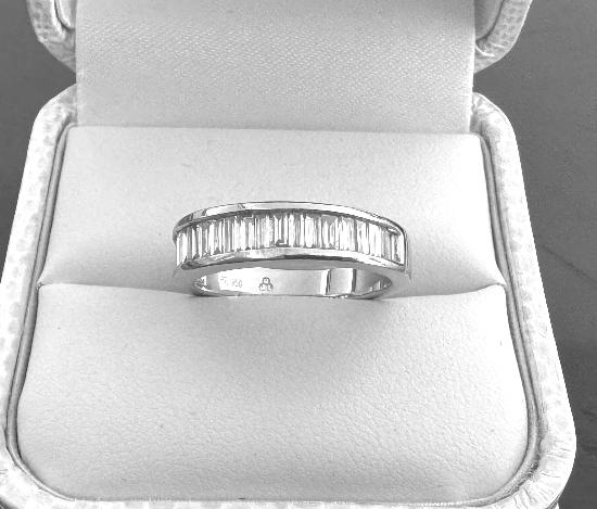 PLATINUM DIAMOND ETERNITY RING.