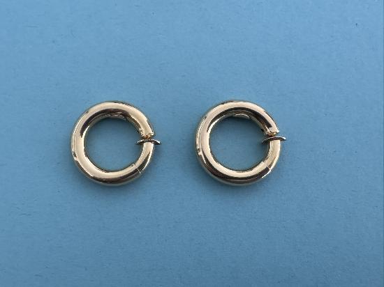 QUALITY 18CT GOLD HOOP EARRINGS 