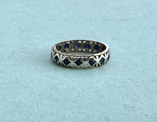 SAPPHIRE FULL ETERNITY RING.