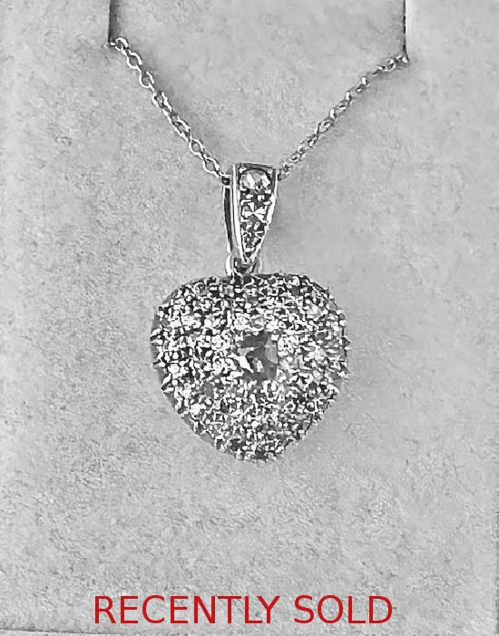 ANTIQUE DIAMOND HEART PENDANT