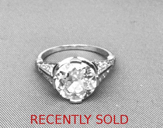 ANTIQUE FRENCH FABULOUS OLD-CUT DIAMOND RING.