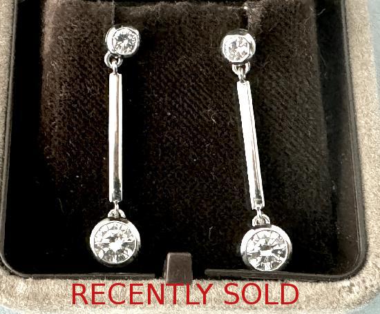 BEAUTIFUL DIAMOND DROP EARRINGS