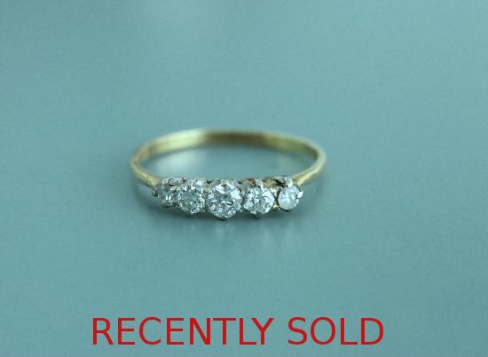 BRIGHT FIVE STONE DIAMOND RING