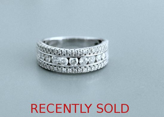 DIAMOND BAND HALF ETERNITY RING