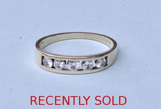 FIVE STONE DIAMOND ETERNITY RING