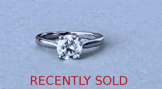 PLATINUM SET DIAMOND SOLITAIRE