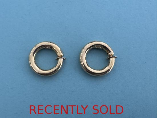 QUALITY 18CT GOLD HOOP EARRINGS 