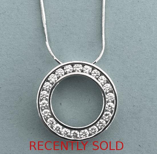 QUALITY DIAMOND CIRCLE OF LIFE PENDANT