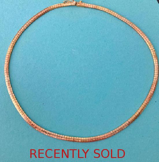 QUALITY GOLD CHOKER NECKLACE