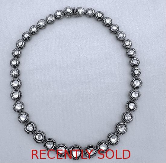 RARE ROSE-CUT DIAMOND NECKLACE