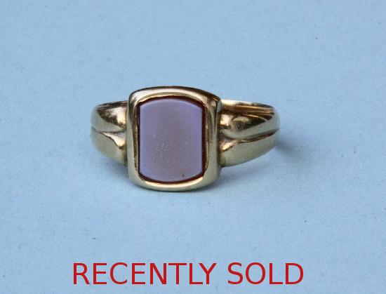 SARDONYX VINTAGE SIGNET RING