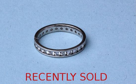 STYLISH CHANNEL-SET DIAMOND FULL ETERNITY RING