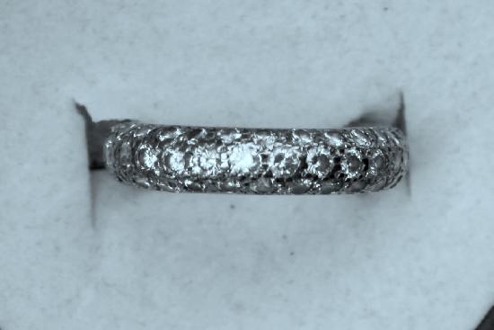STYLISH FULL DIAMOND ETERNITY RING
