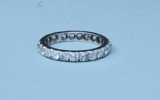 VINTAGE DIAMOND FULL ETERNITY RING
