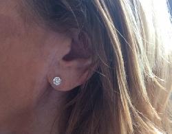  Best Quality Diamond Stud Earrings 1 Carat Each