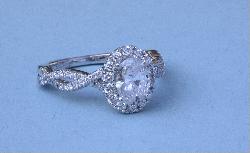1ct Oval Diamond Solitaire Engagement Ring