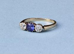 A Victorian Sapphire And Diamond Ring