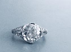 Antique French Fabulous Old-cut Diamond Ring.