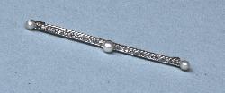 Antique Natural Pearl And Diamond Brooch