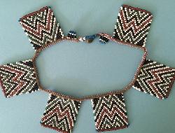 Art Deco African Beaded Necklace
