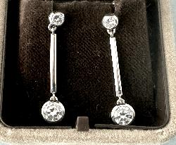 Beautiful Diamond Drop Earrings