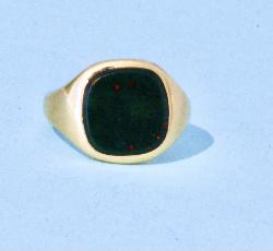 Bloodstone Signet Ring