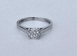 Charming Old-cut Diamond Engagement Ring