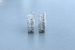 Diamond Huggie Earrings