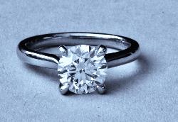 Fabulous Large Solitaire Diamond Engagement Ring
