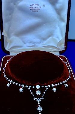 Fantastic French Diamond Edwardian Necklace