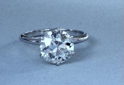 Huge Brilliant-cut Diamond Engagement Ring
