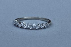 Narrow Diamond Half Eternity Ring