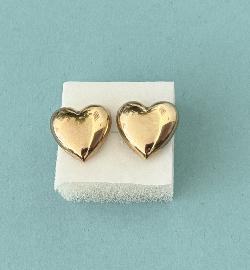 Pretty Gold Heart Earrings