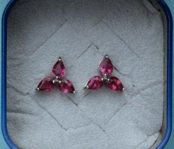 Pretty Pink Stone Earrings 