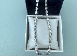 Silver And Paste Long Necklace