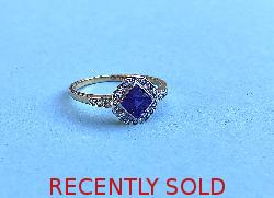 Antique Diamond And Sapphire Ring