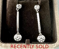 Beautiful Diamond Drop Earrings