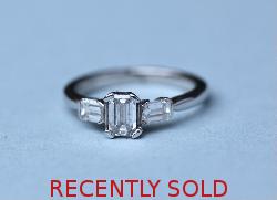 Beautiful Emerald Cut Diamond Engagement Ring