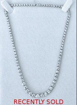 Beautiful Platinum Diamond Necklace