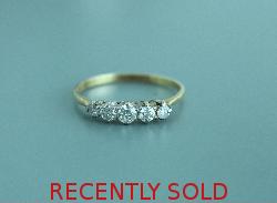 Bright Five Stone Diamond Ring