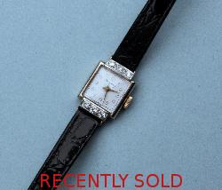 Delightful Diamond Ladies Wrist Watch By Asprey Vintage