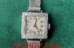 Edwardian Ladies Diamond Wrist Watch